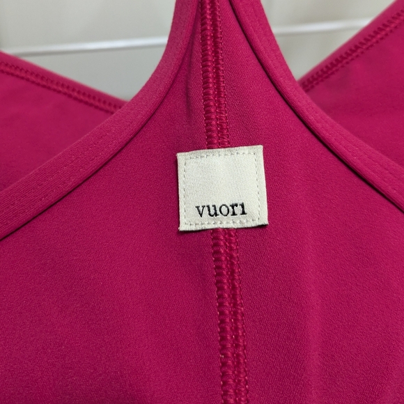 Vuori Magenta Strappy Sports Bra - Picture 3 of 6